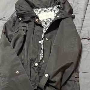 Jessica Simpson Black Jacket with Patterned Lining